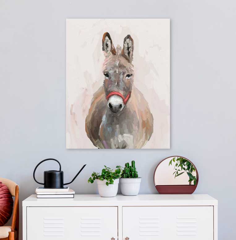 Donkey Daze Canvas Wall Art - GreenBox Art