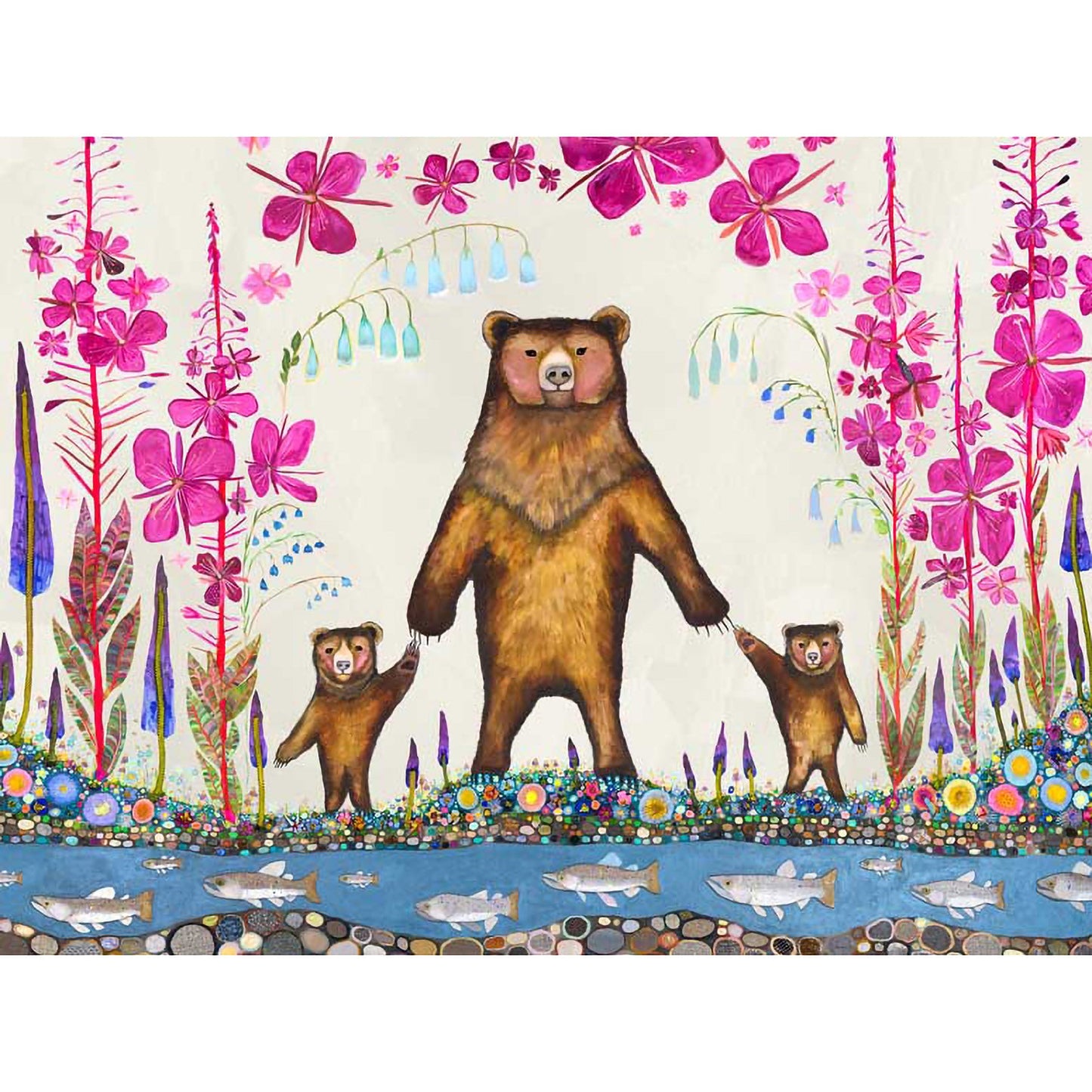 Three Bears Canvas Wall Art