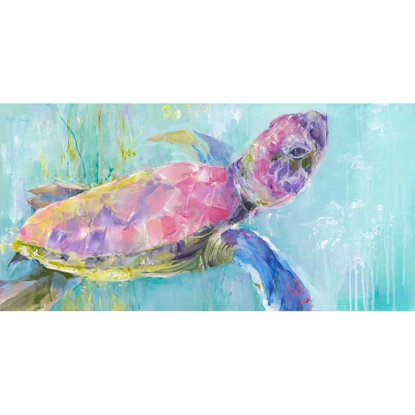 Sea Turtle Canvas Wall Art - GreenBox Art