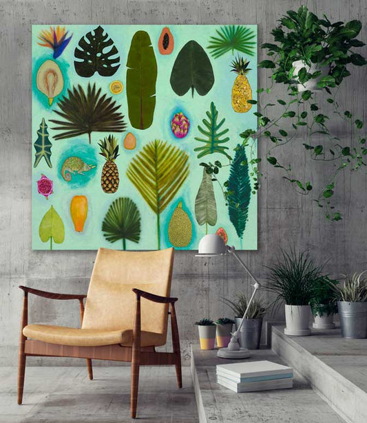 Tropical Vacation Canvas Wall Art - GreenBox Art