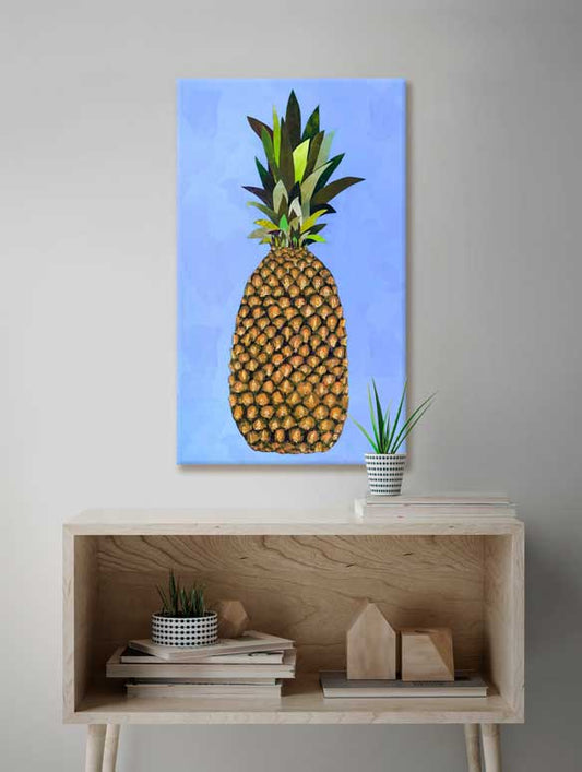 Tropical Pineapple Canvas Wall Art - GreenBox Art