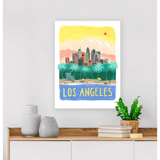 City Pride - Los Angeles Canvas Wall Art - GreenBox Art