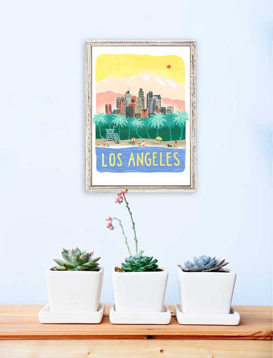 City Pride - Los Angeles Mini Framed Canvas - GreenBox Art