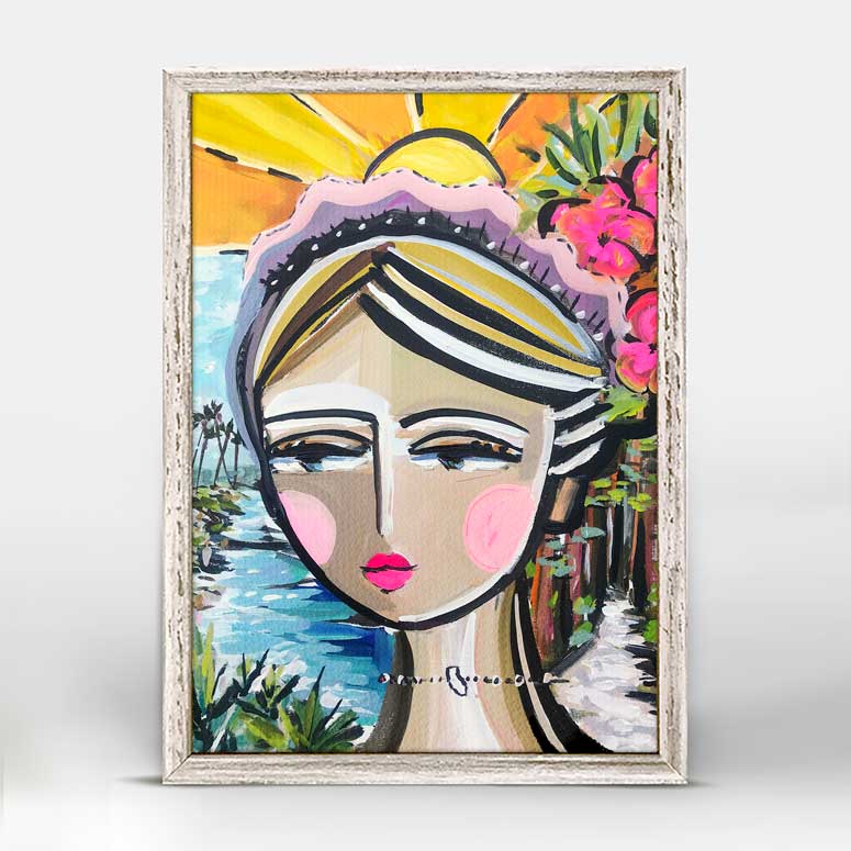 She Is Fierce - California Mini Framed Canvas