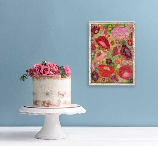 Nectar Flowers Mini Framed Canvas - GreenBox Art