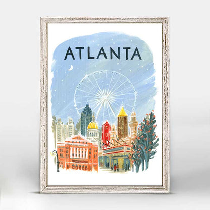 City Pride - Atlanta Mini Framed Canvas - GreenBox Art