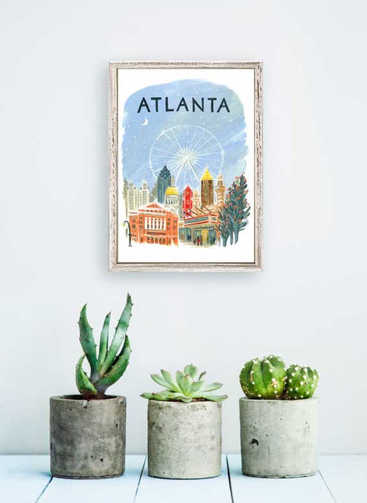 City Pride - Atlanta Mini Framed Canvas