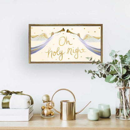 Holiday - Holy Angels Embellished Mini Framed Canvas