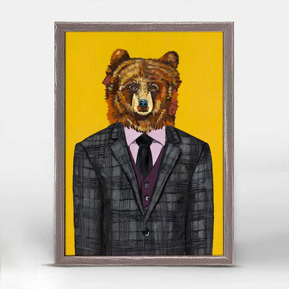 Fancy Fauna - Sir Bear Mini Framed Canvas