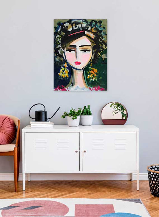 She Is Fierce - Lina Canvas Wall Art