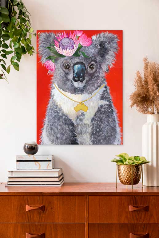 Heart Of Australia Canvas Wall Art - GreenBox Art