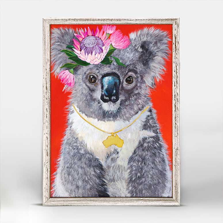 Heart Of Australia Mini Framed Canvas