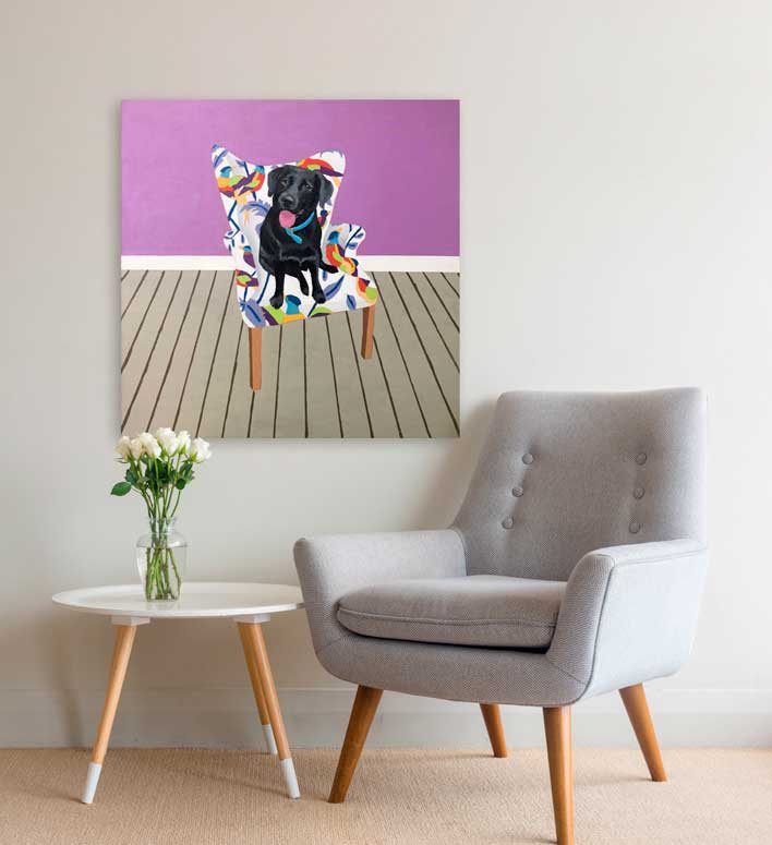 Dog Tales - Ruby Canvas Wall Art