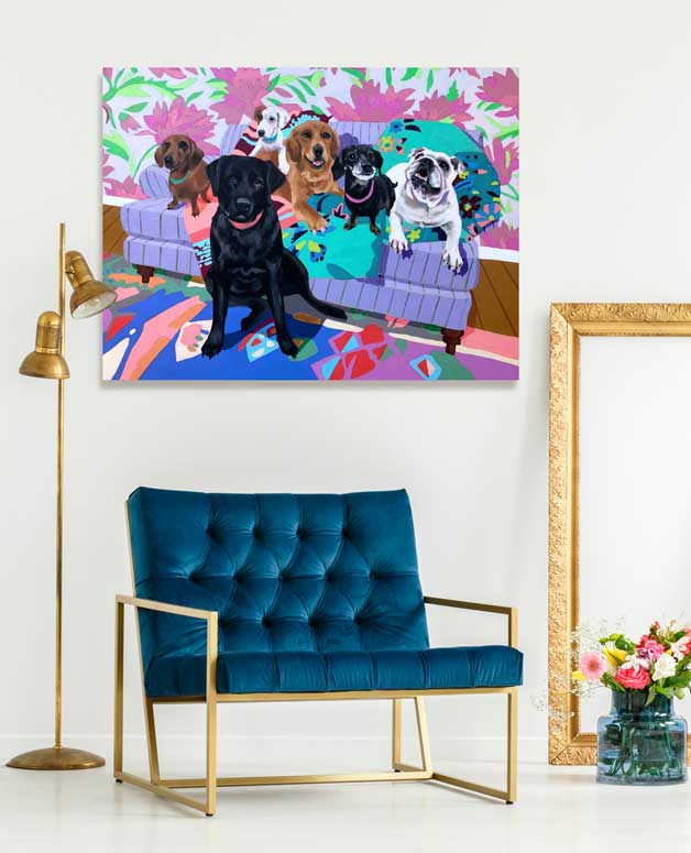 Dog Tales - Pup Pals Canvas Wall Art