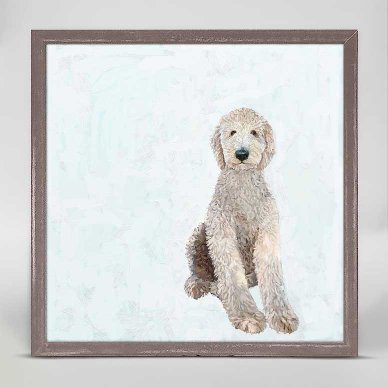 Best Friend - All Legs Labradoodle Mini Framed Canvas