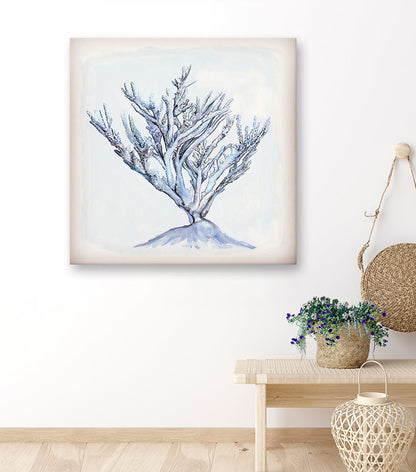 Blue Coral Canvas Wall Art - GreenBox Art