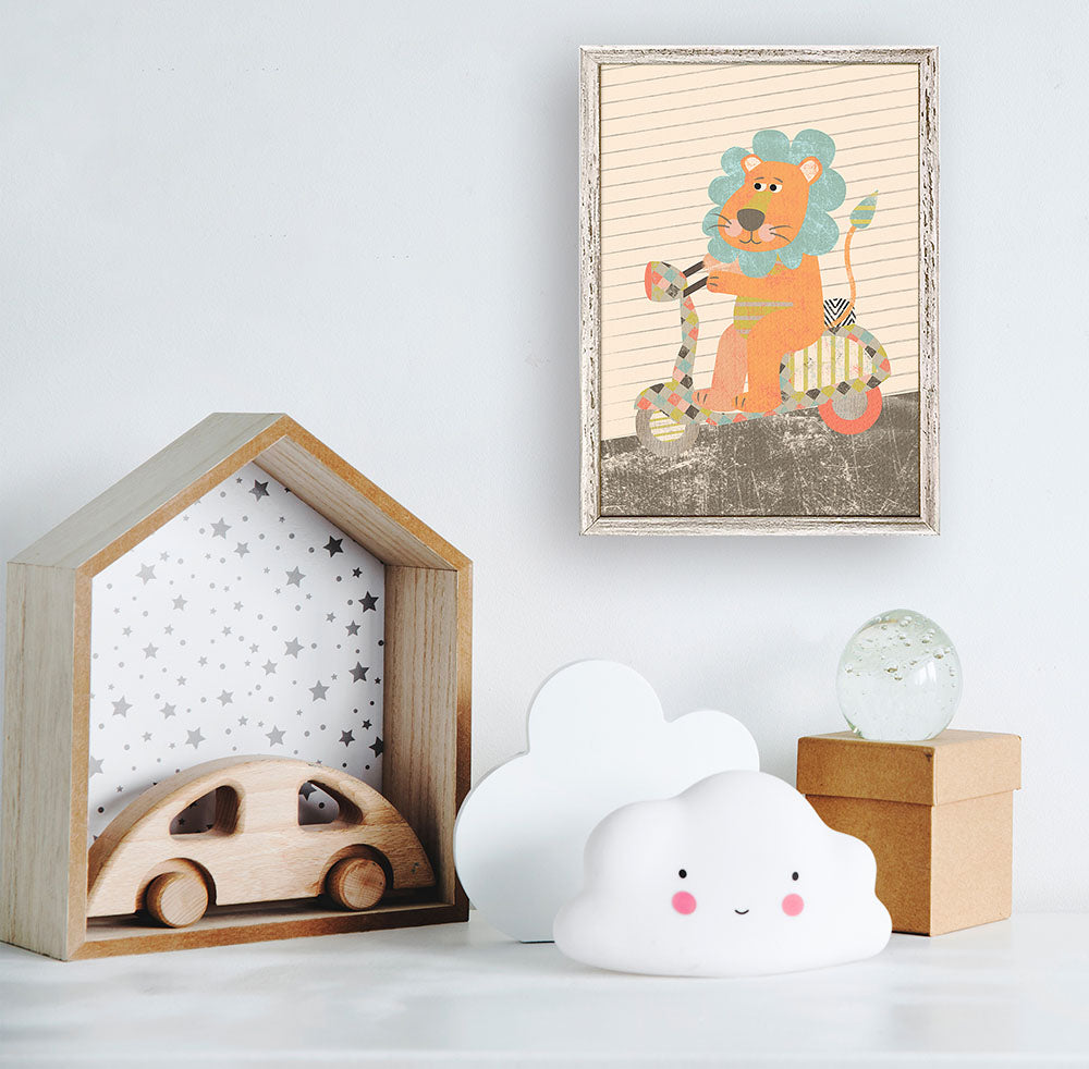 Toot, Toot, Toot Mini Framed Canvas