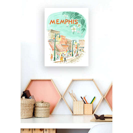 City Pride - Memphis Canvas Wall Art - GreenBox Art