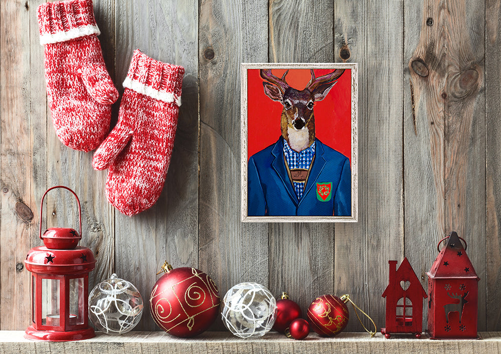 Holiday - Fancy Fauna - Sir Buck Mini Framed Canvas
