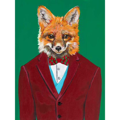 Holiday - Fancy Fauna - Sir Fox Canvas Wall Art - GreenBox Art