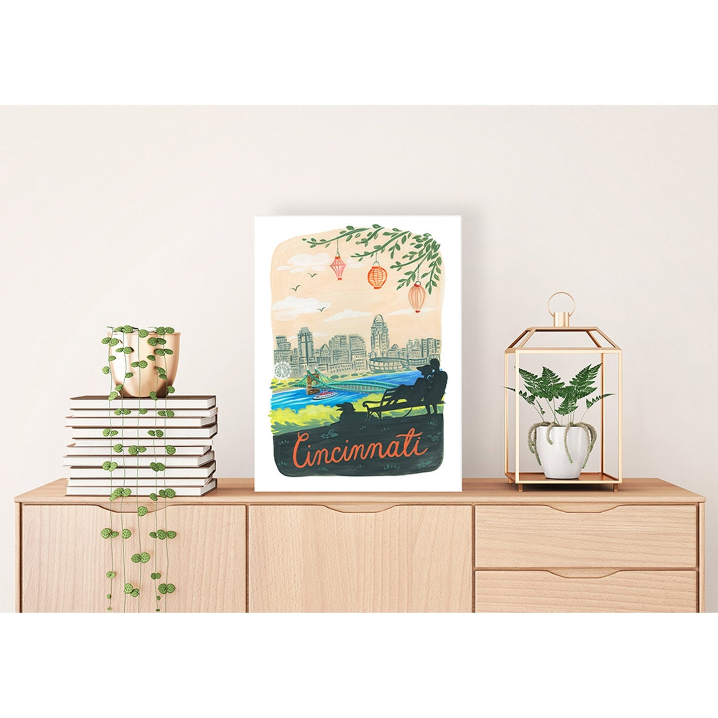 City Pride - Cincinnati Canvas Wall Art - GreenBox Art