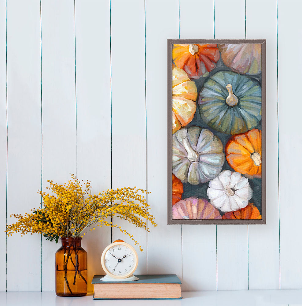 Fall - Pumpkin Patch Mini Framed Canvas