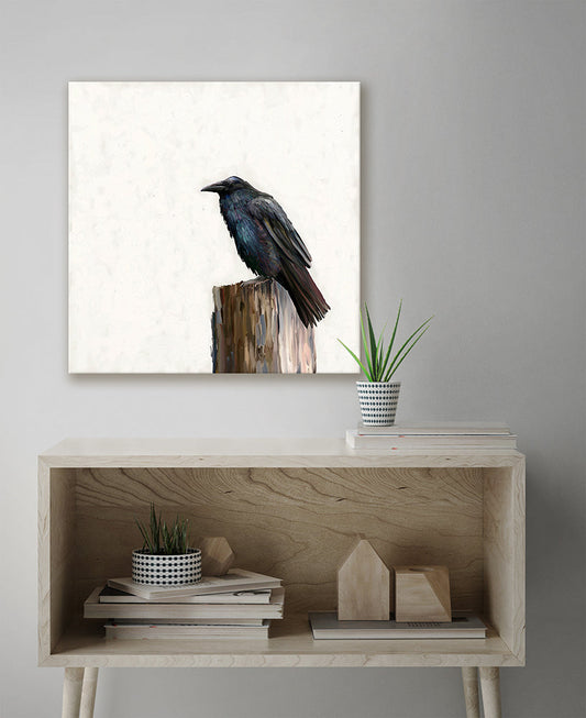 Fall - Raven Canvas Wall Art - GreenBox Art