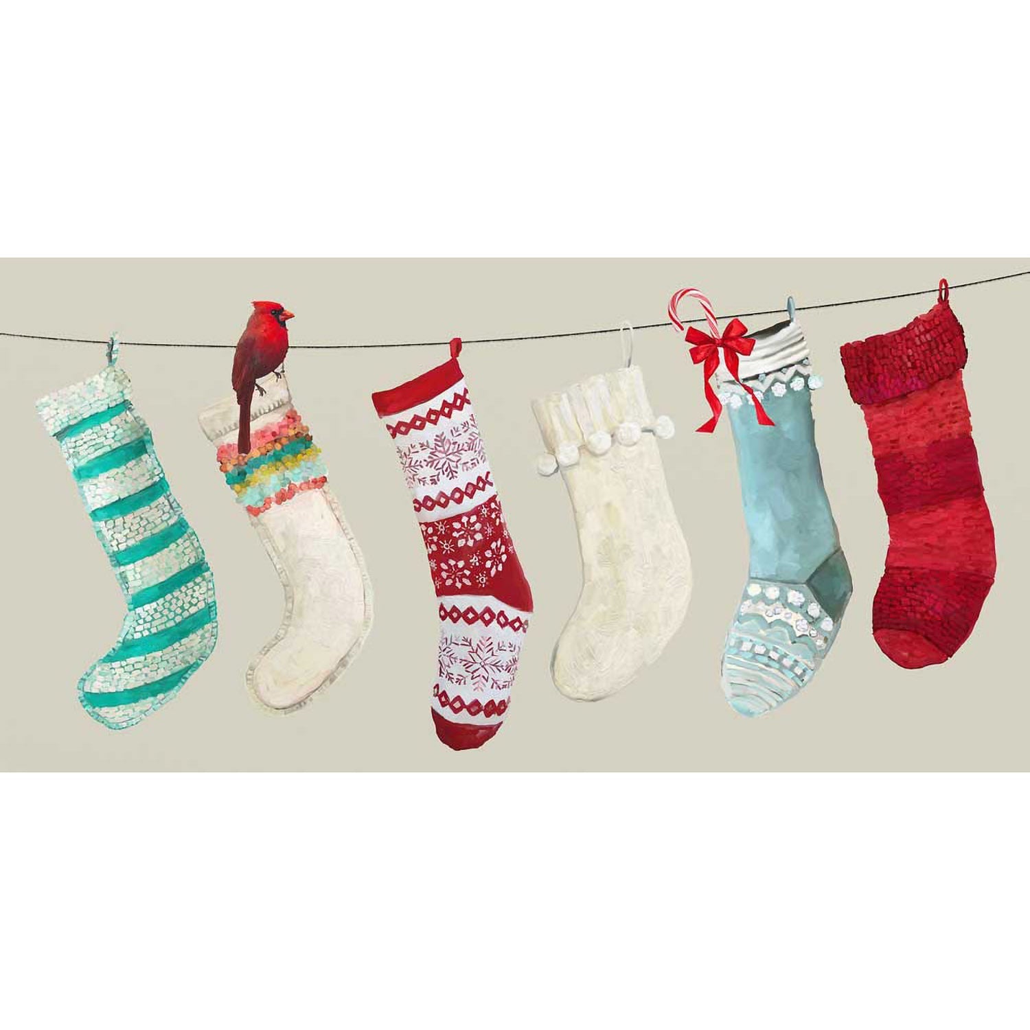 Holiday - Fill Our Stockings Canvas Wall Art - GreenBox Art