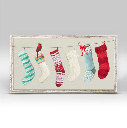 Holiday - Fill Our Stockings Mini Framed Canvas - GreenBox Art