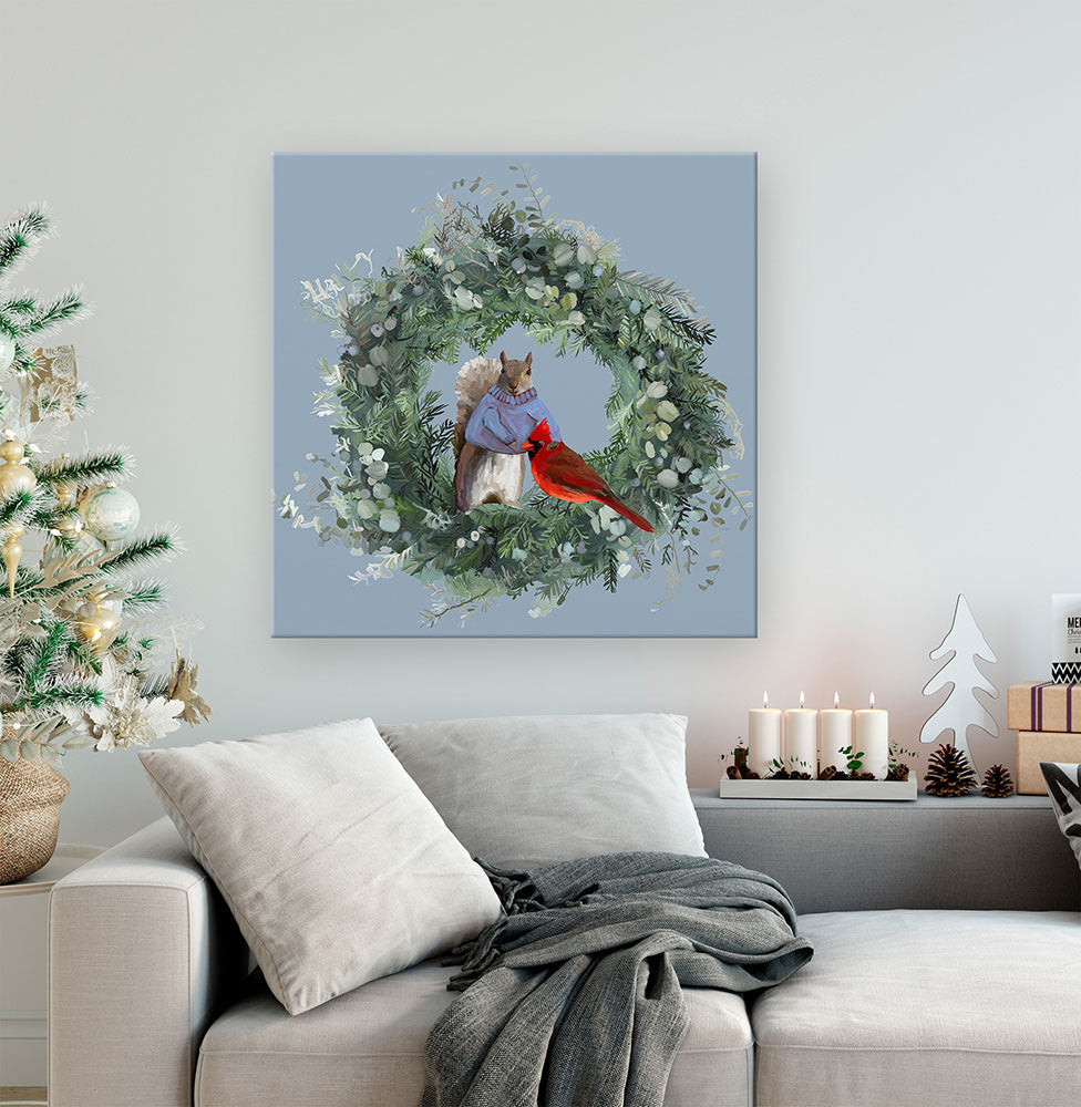 Holiday - A Very Merry Pair Canvas Wall Art - GreenBox Art