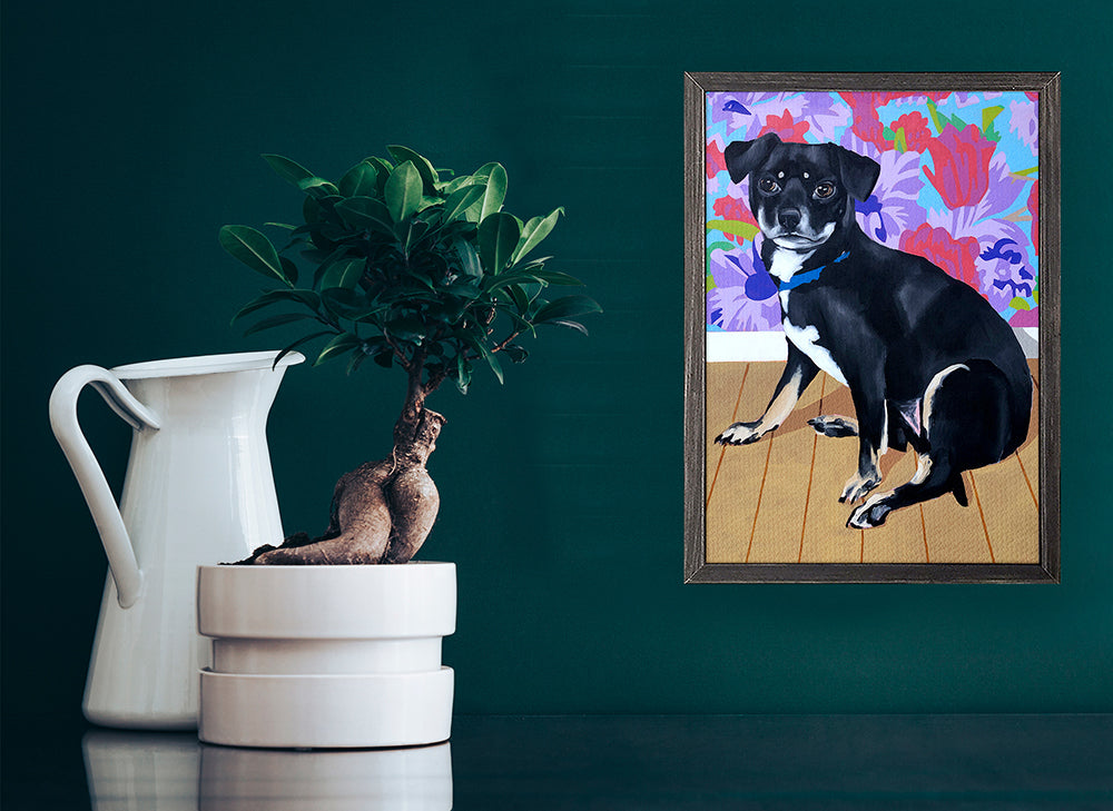 Dog Tales - Sadie Mini Framed Canvas