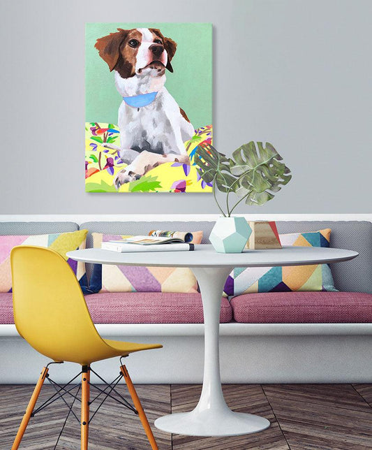 Dog Tales - Pepper Canvas Wall Art - GreenBox Art