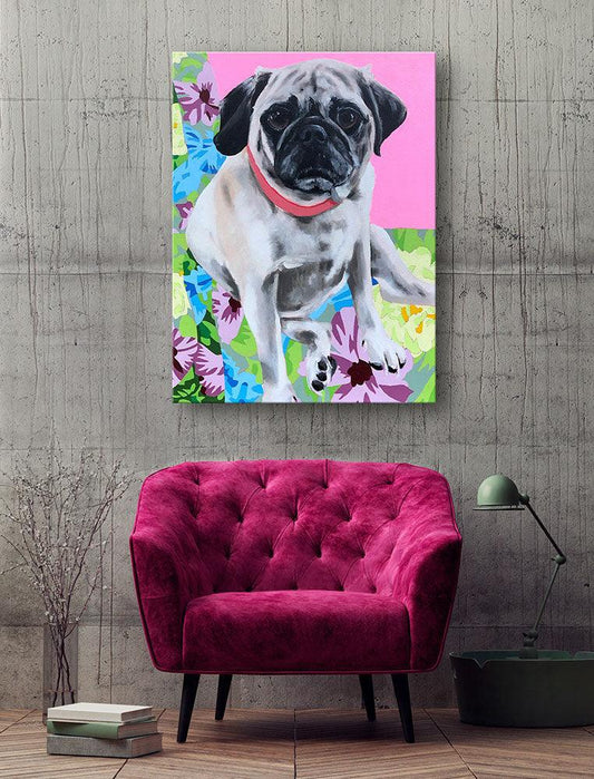 Dog Tales - Lucy Canvas Wall Art
