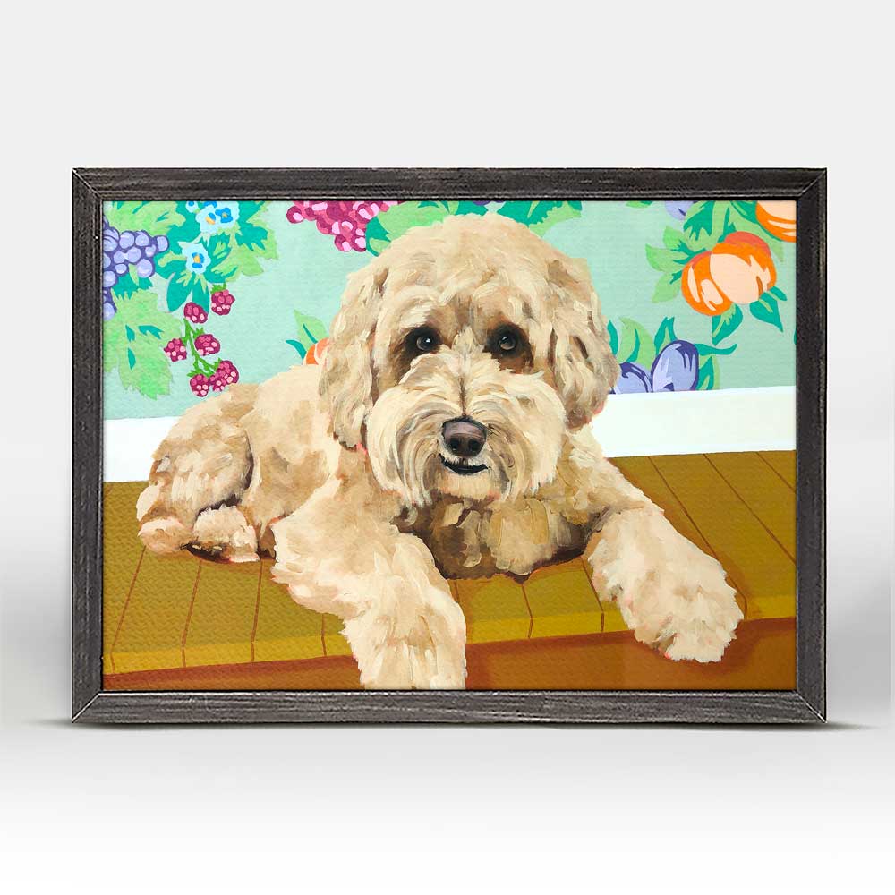 Dog Tales - Harley Mini Framed Canvas - GreenBox Art