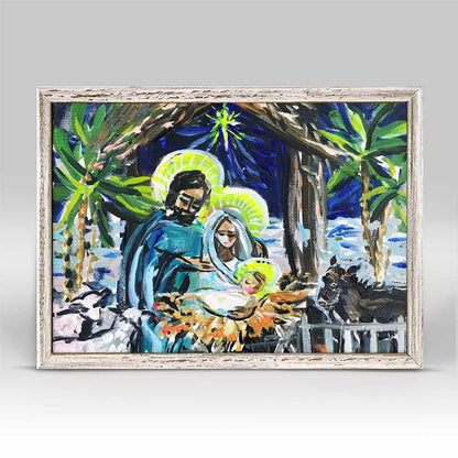 Holiday - Holy Night Mini Framed Canvas
