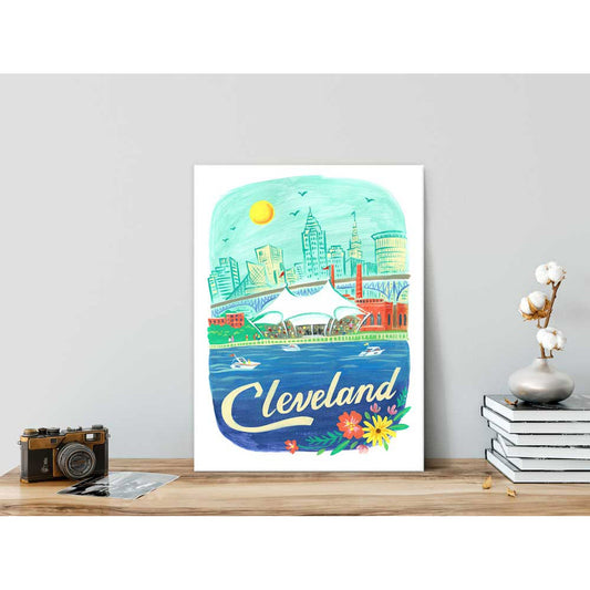 City Pride - Cleveland Canvas Wall Art - GreenBox Art