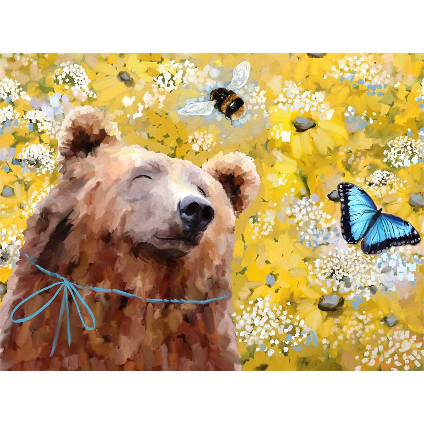 Spring Bear Canvas Wall Art