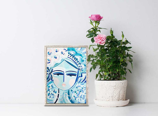 She Is Fierce - Mahya Mini Framed Canvas