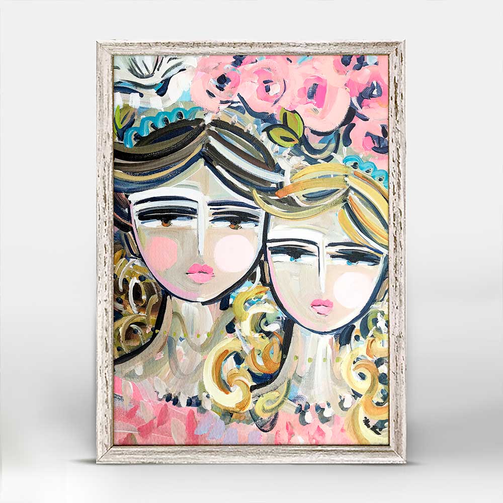 Sisters Rosa Mini Framed Canvas