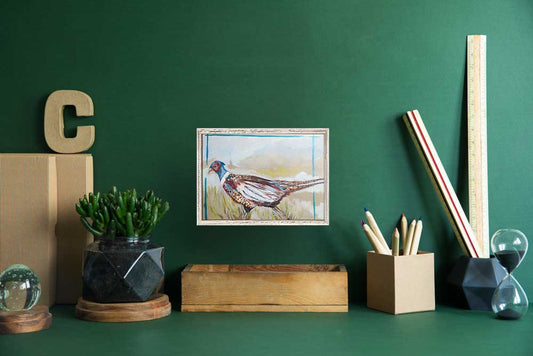 Pheasant Mini Framed Canvas