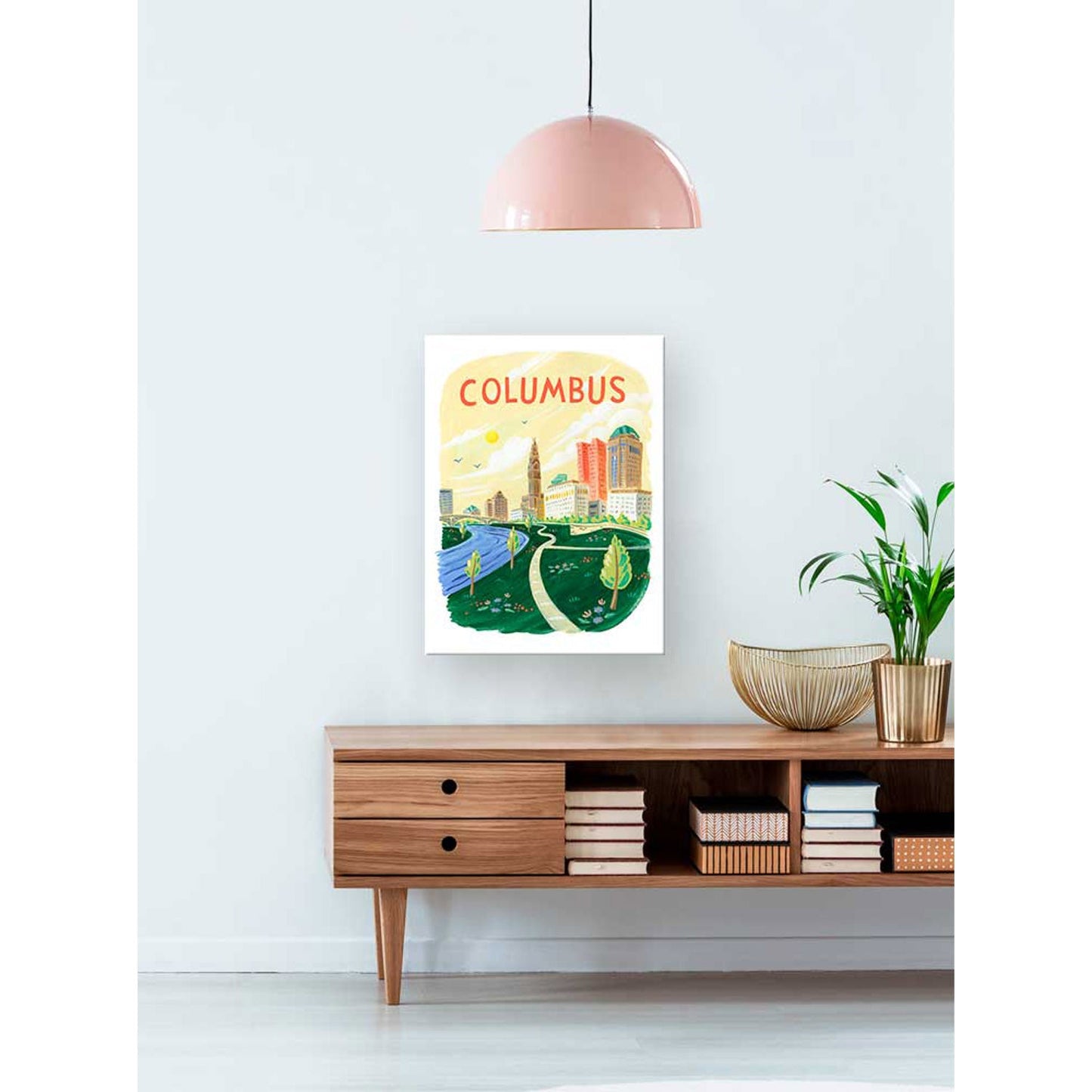 City Pride - Columbus Canvas Wall Art - GreenBox Art