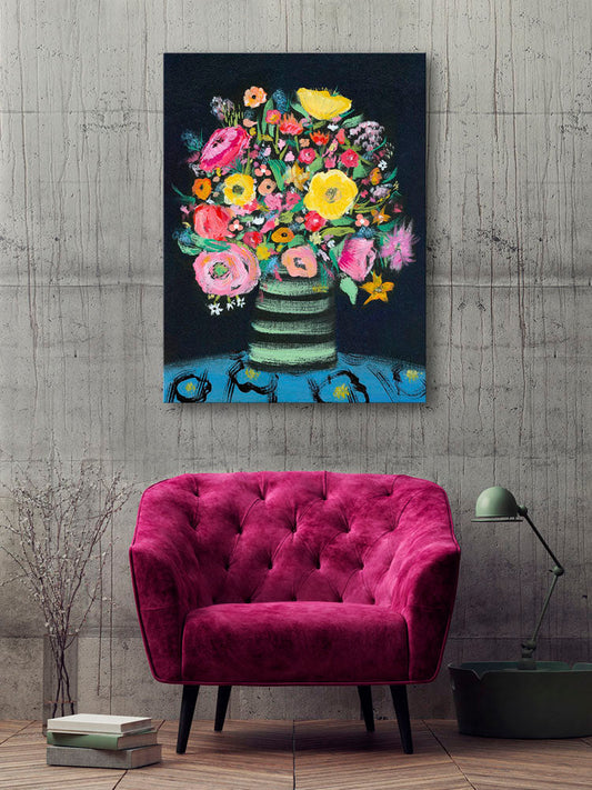 Vibrant Flowers Canvas Wall Art