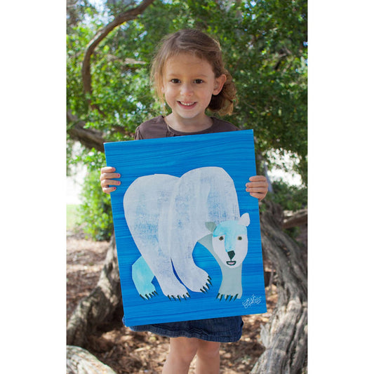 Eric Carle's Polar Bear Cover Canvas Wall Art