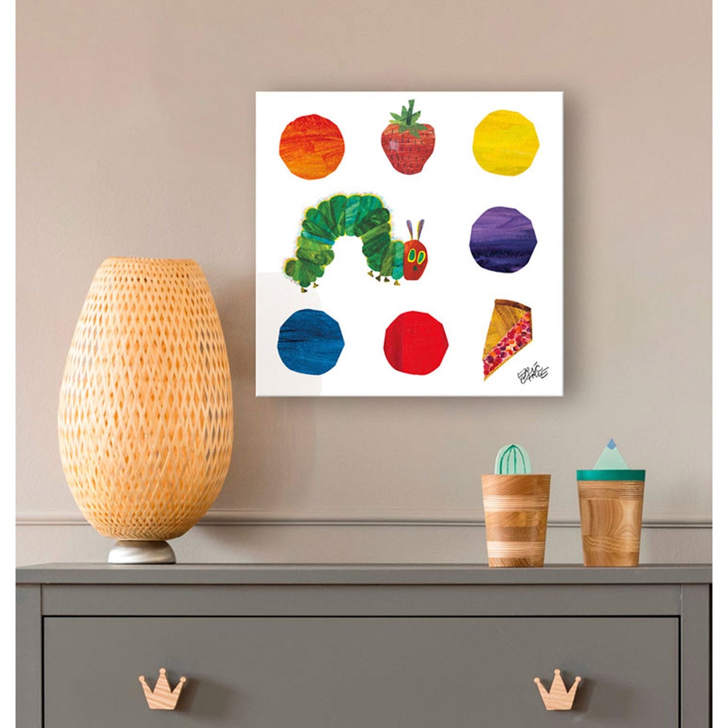 Eric Carle's The Very Hungry Caterpillar (TM) and Dots Canvas Wall Art