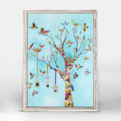 Flutter Perch Mini Framed Canvas